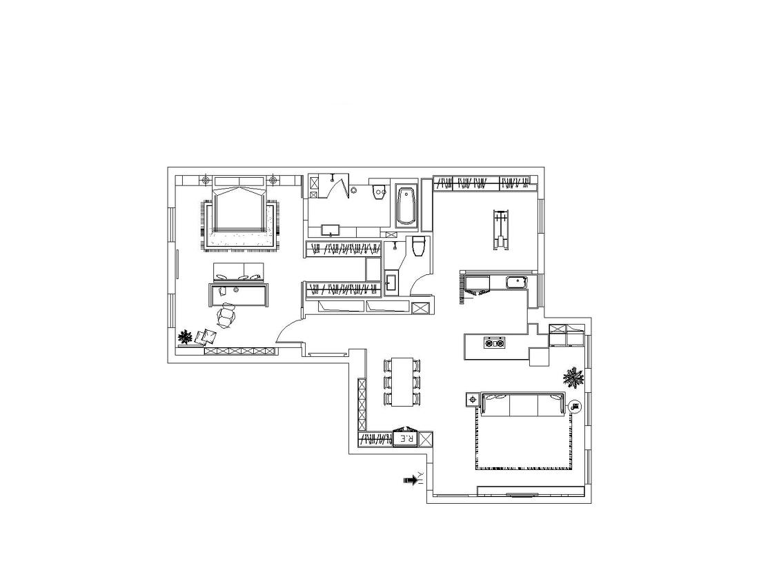 北京 300㎡极致通透空间,生活与工作的完美融合-2