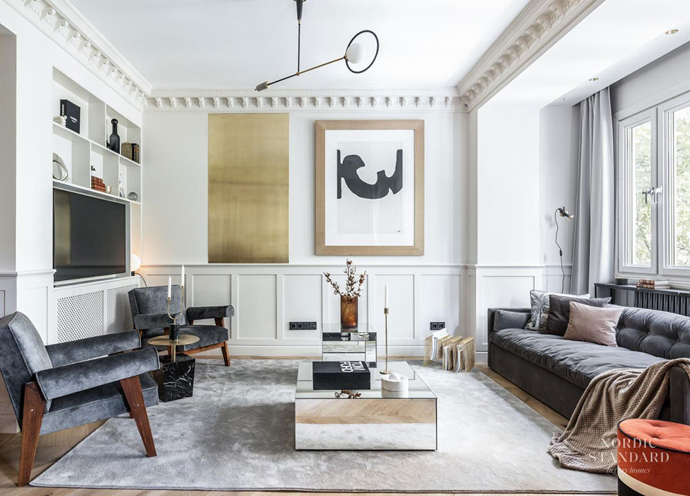 Madrid 经典建筑中的时尚公寓设计-1