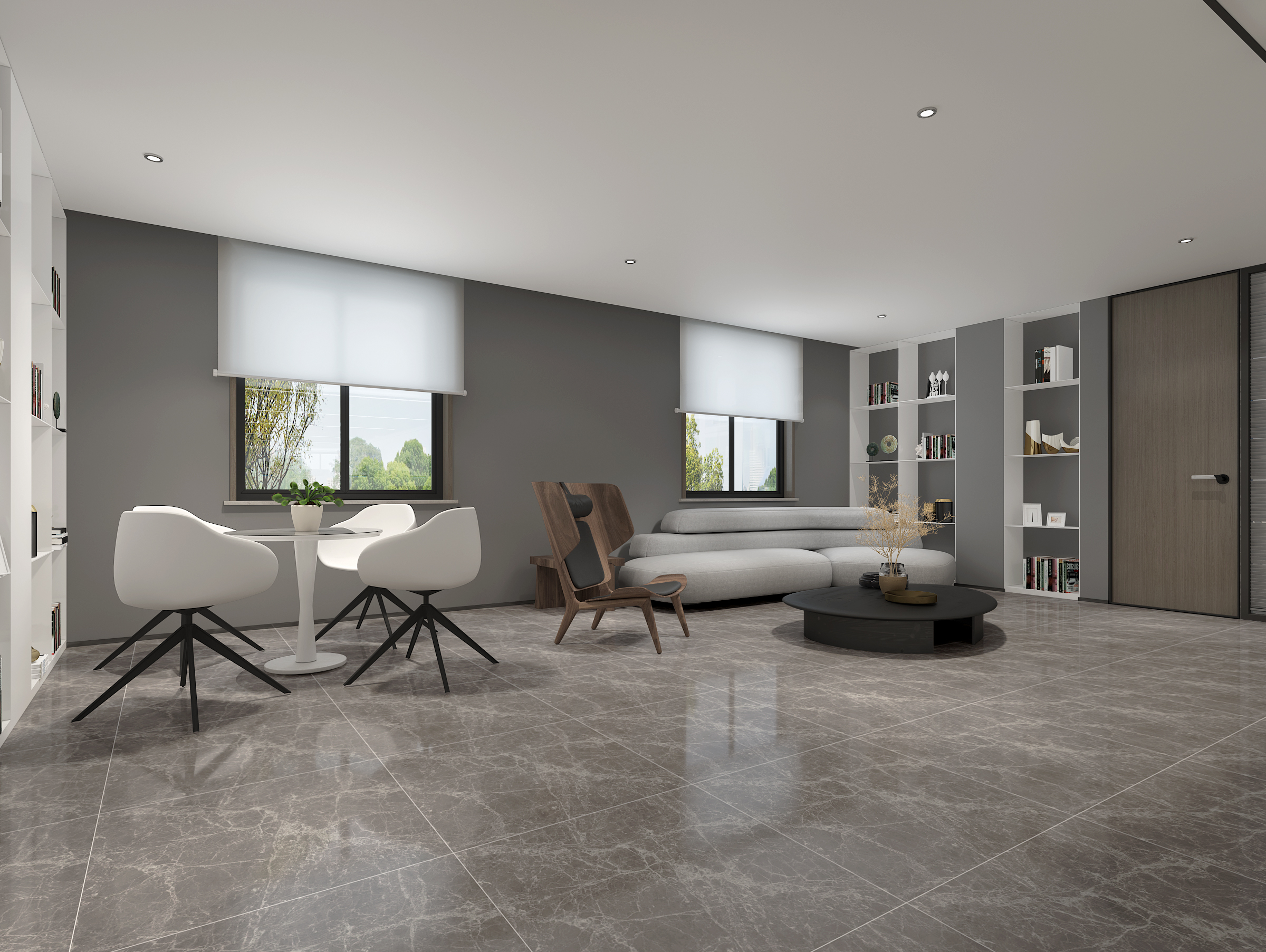 坤达江山筑物业办公室装修设计丨中国丨腾升建筑装饰股份有限公司-7