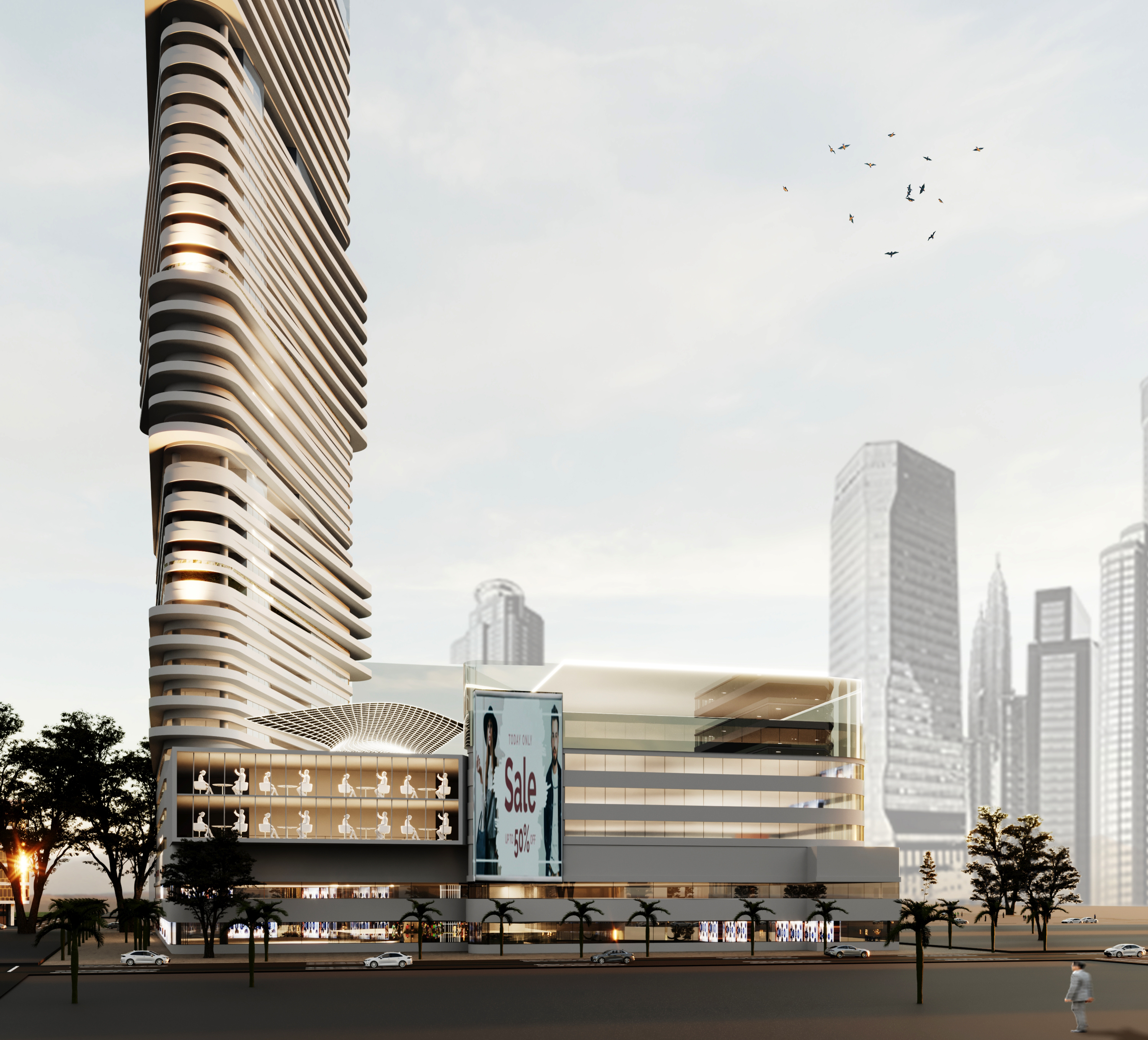 混合用途塔楼（商业与住宅）-17