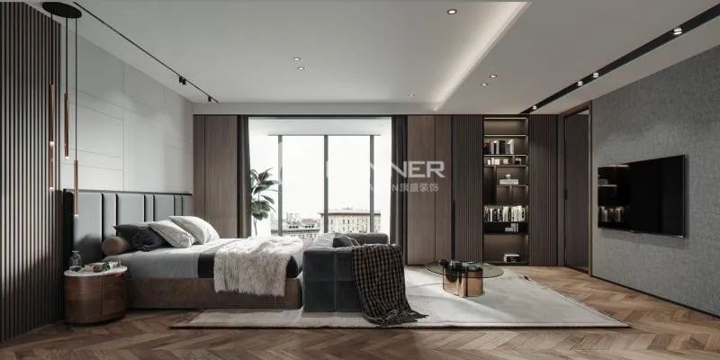 段峰打造 430㎡湖城大境 简约自然空间生活情境-38