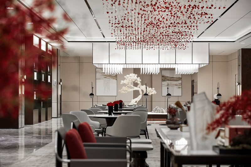 绍兴港龙·铂樾府售楼处 | 现代与古典的完美融合-7