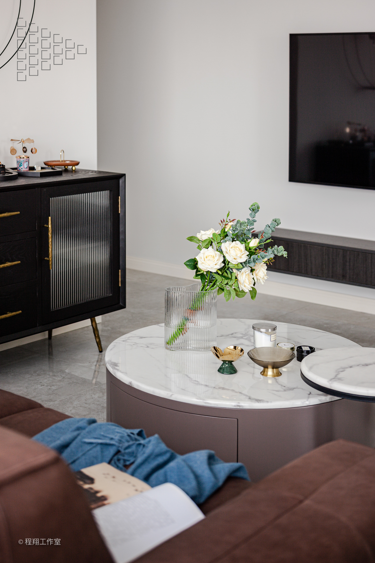 上海现代轻奢平层设计丨中国上海丨恒彩-8