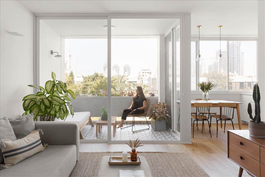 特拉维夫一座保护建筑内公寓的粗野主义设计装修丨以色列特拉维夫丨建筑师兼室内设计师Shir Margolin-11