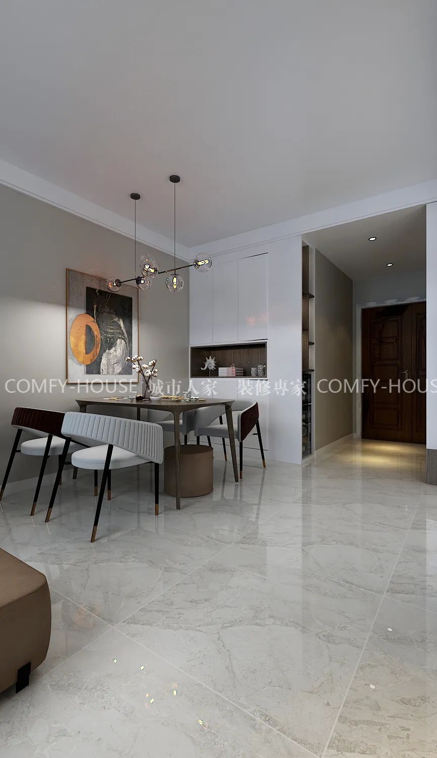 简约日式原木风,打造温馨百平米空间-17