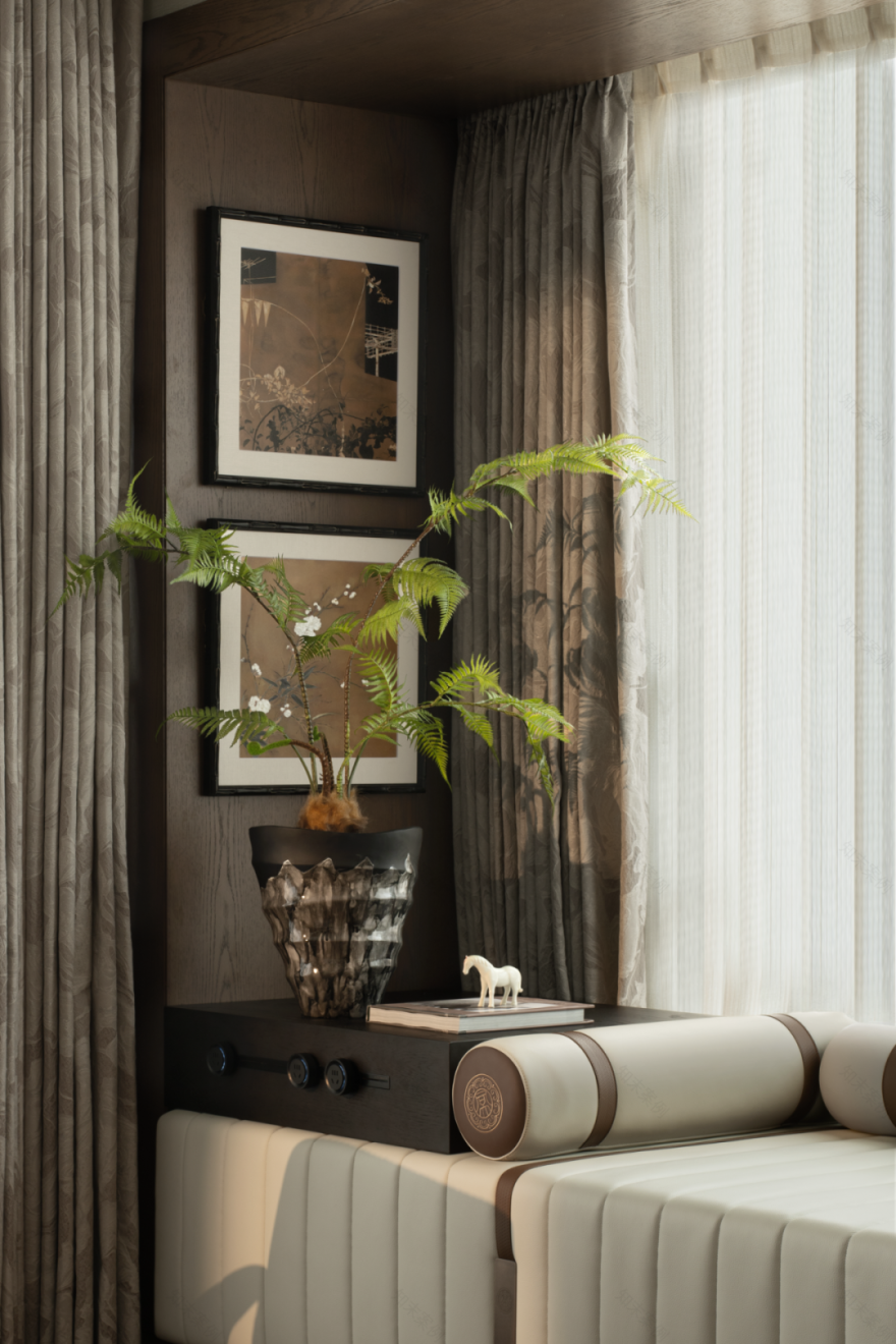 匠著|凤樾府640㎡珍藏别墅:东意西境下的隐奢哲学-43