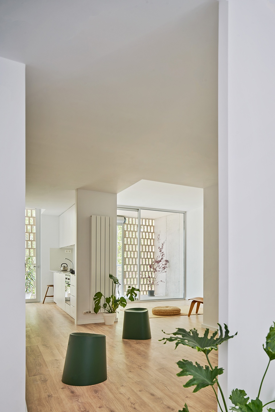 巴塞罗那社会住房设计，通透空间与裸露砖墙的完美结合-19