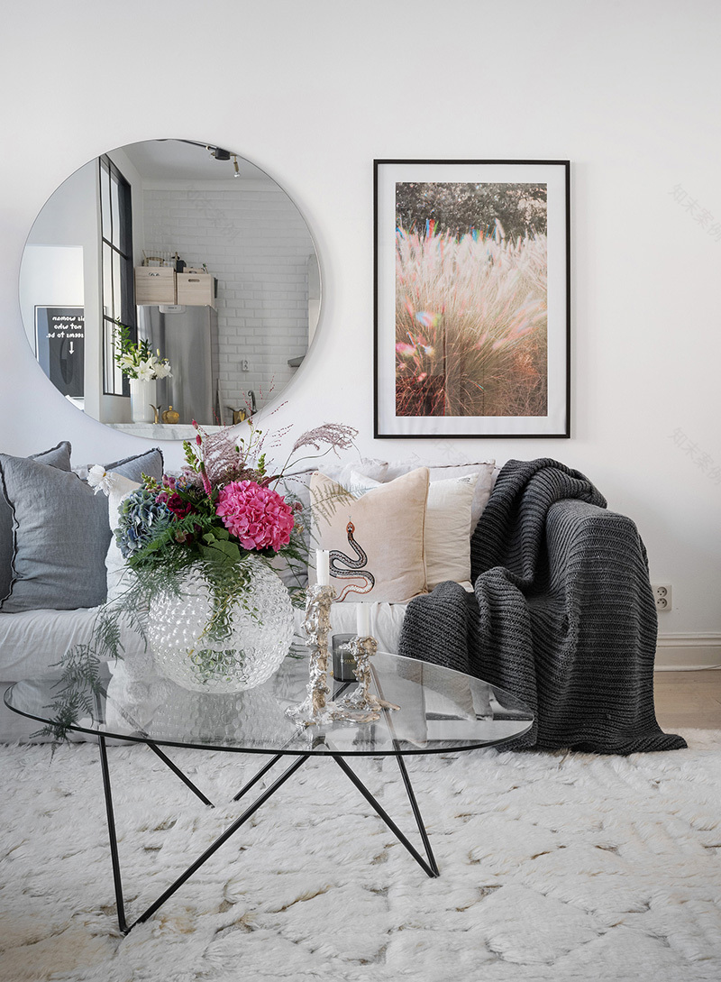 斯德哥尔摩 35 平米少女公寓,粉色浪漫满屋-13