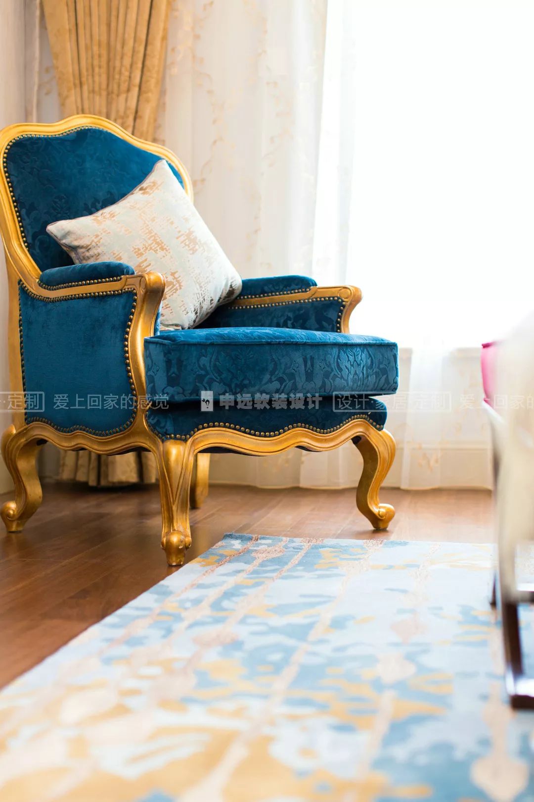 【申远软装百套实景案例】海域观园 380㎡ 法式-24