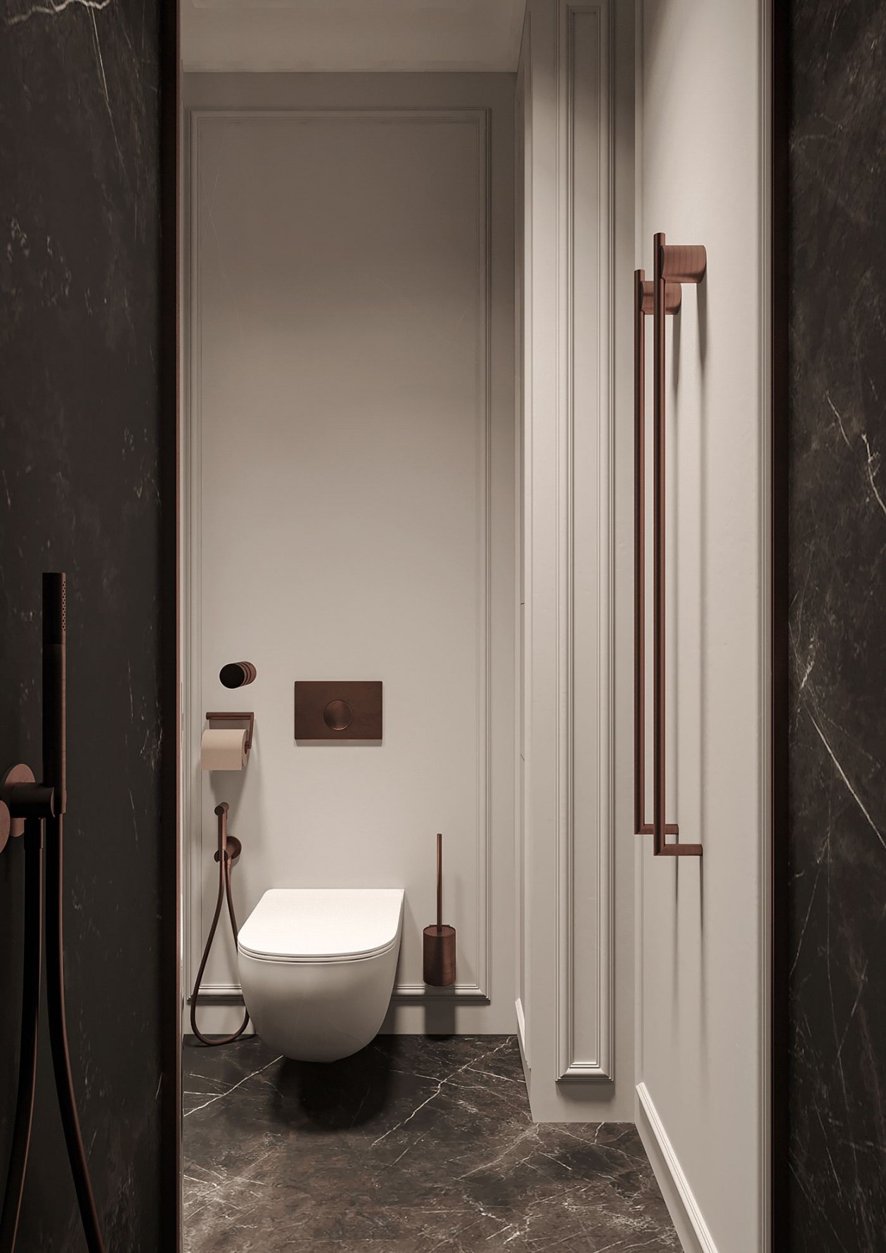 106㎡高级灰色系简约风公寓设计-31