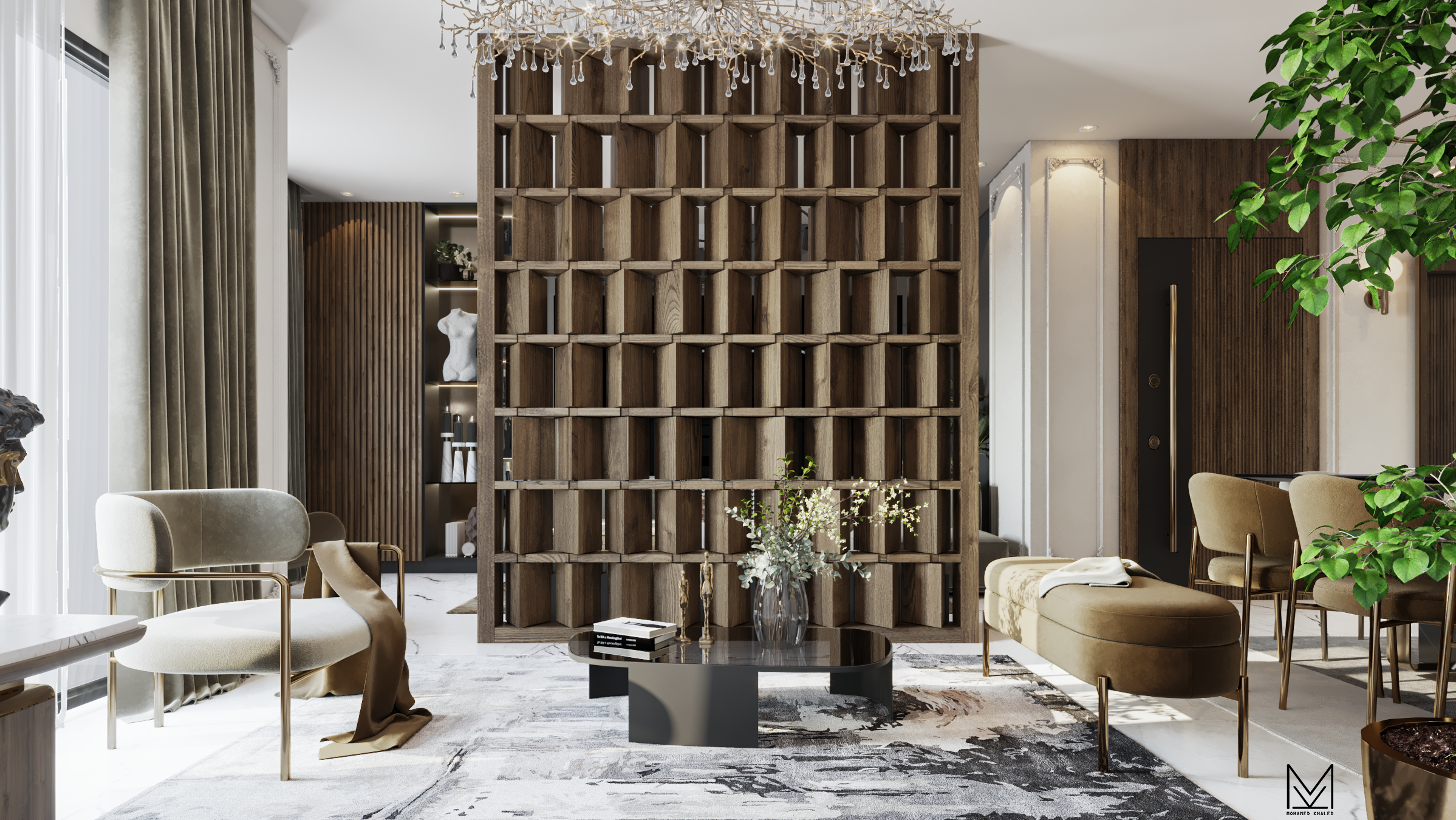 接待设计丨埃及开罗丨Mohamed Khaled designs  MKD-8