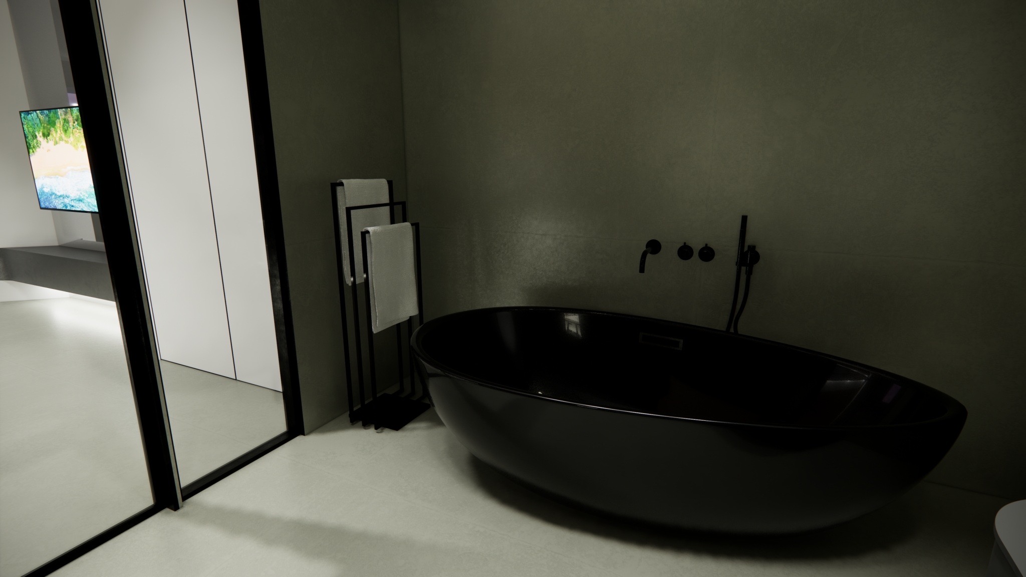 Villa獨棟客房浴廁設計與渲染-0