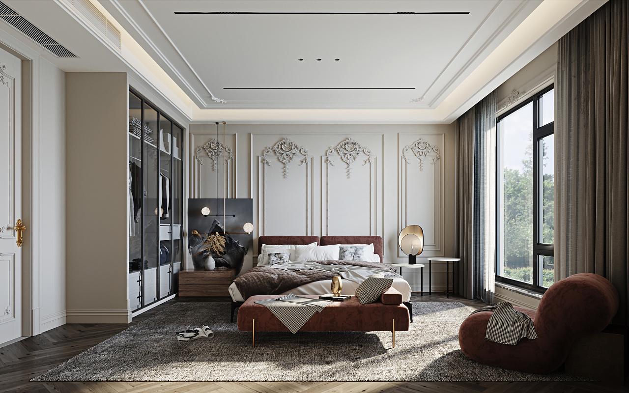 现代法式温柔宅邸-8