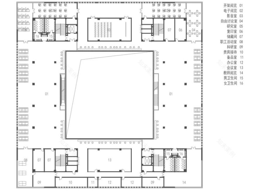 辽宁工程技术大学葫芦岛校区图书馆 | 方圆之间的学术气息-56
