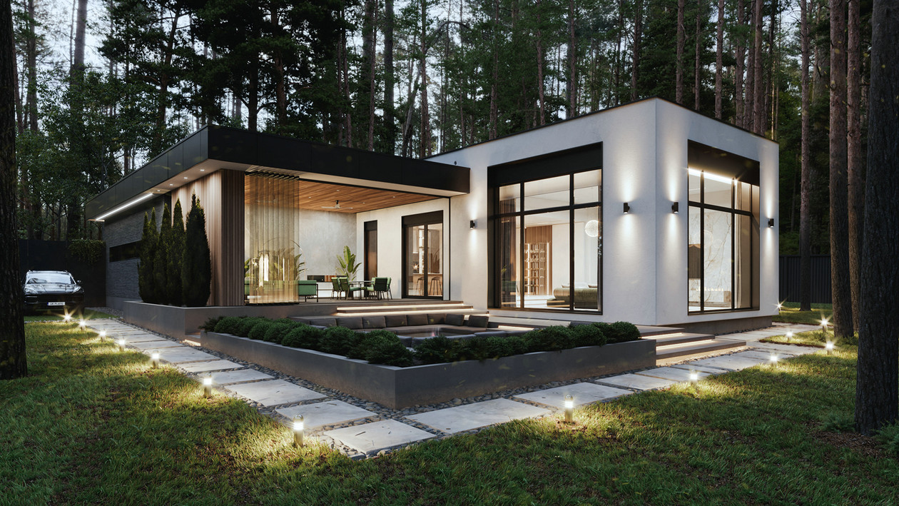 俄罗斯现代风别墅设计-4