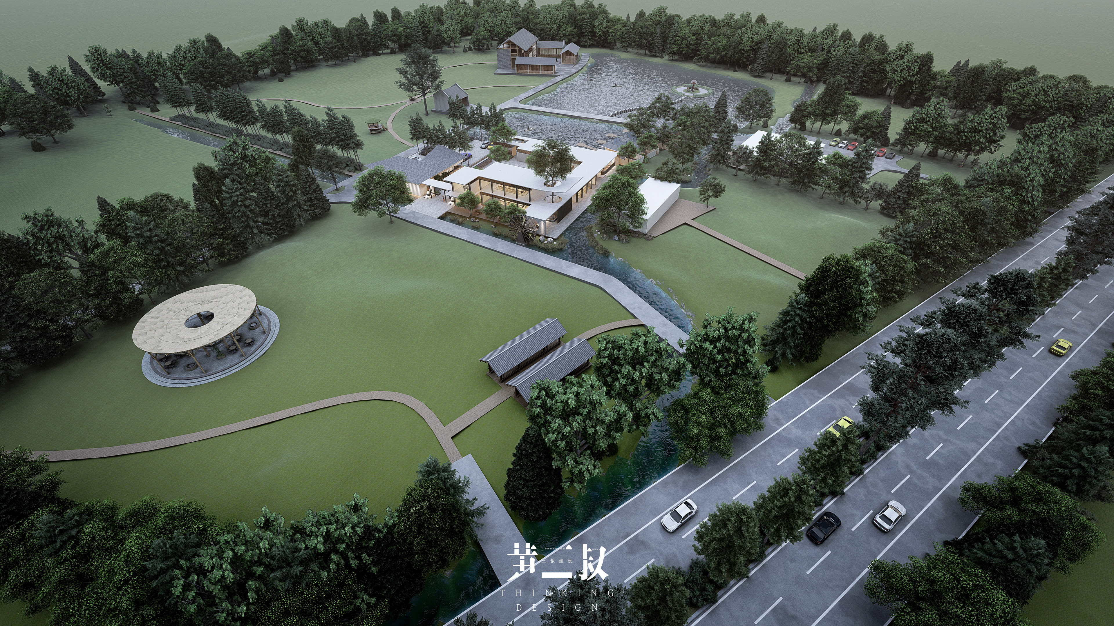 田园风光融入都市空间——公共空间田园餐厅设计-1