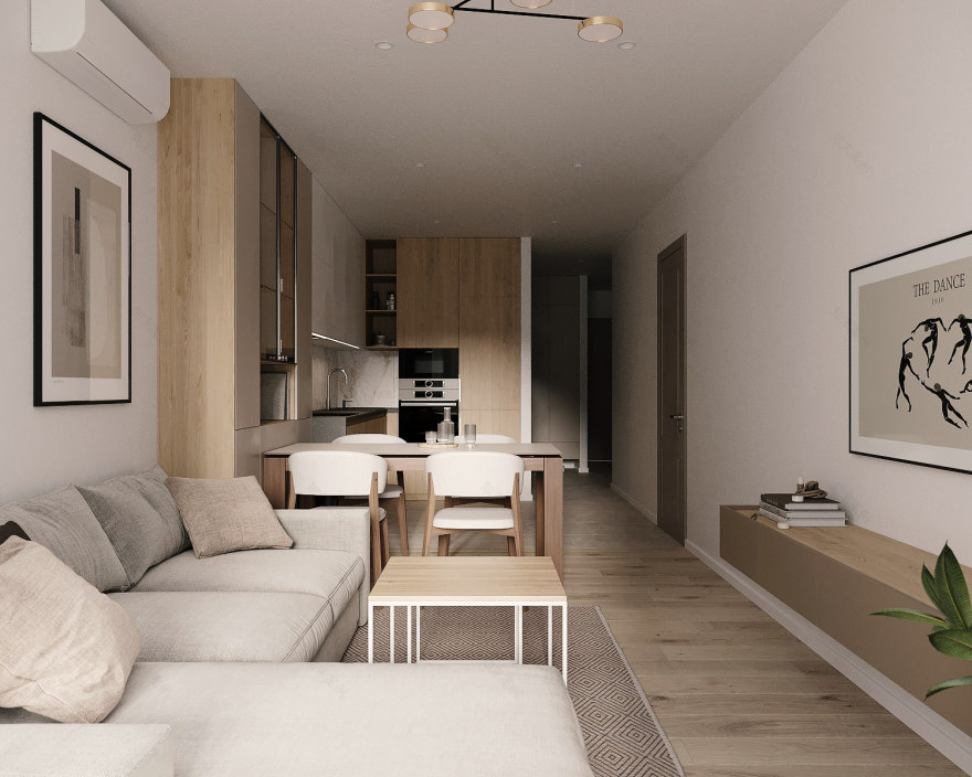 公寓简约室内设计丨乌克兰利沃夫-9