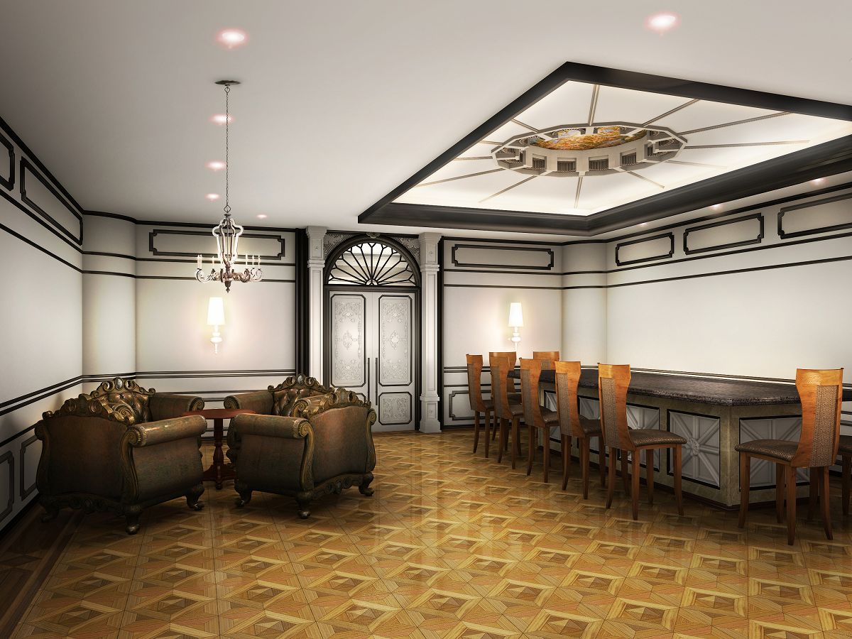 酒店高级餐厅建筑与CG透视制作丨エークリエイト-13