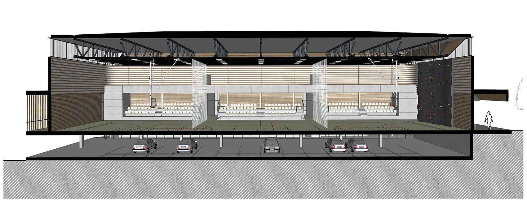 Řevnice 小学体育馆丨捷克丨Grido architekti-28