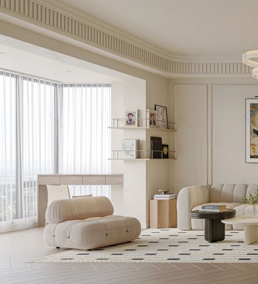 永安新作丨绿海湾110m²【皎洁入梦·诗意法式】-57