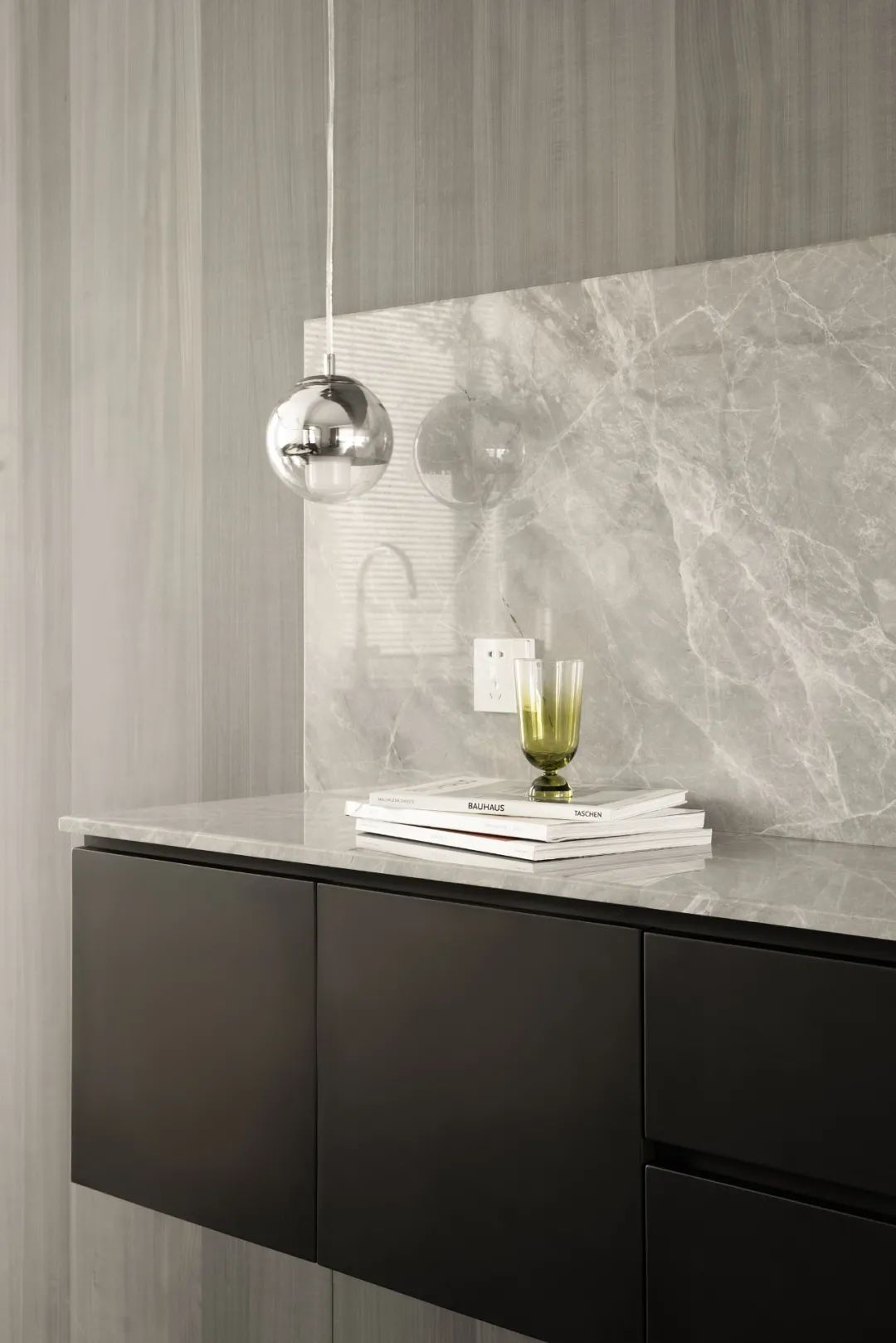 石材、木质与金属，克制平衡的极简空间 | DNA邸内设计-24