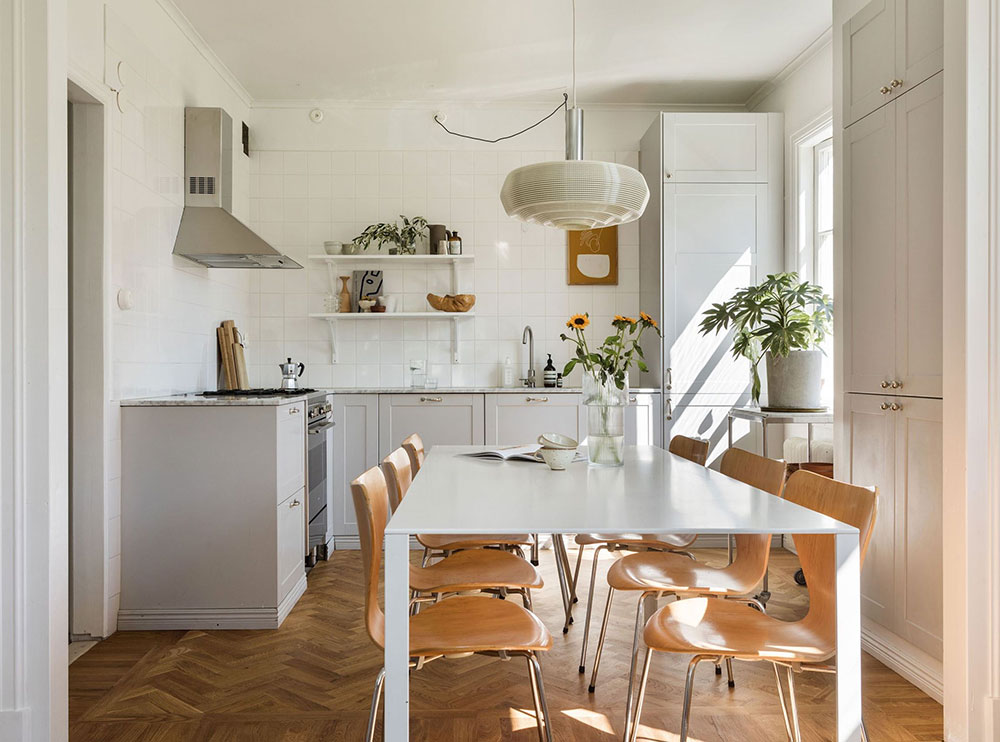 瑞典绿色乡村公寓 | 自然光与气的完美结合-4