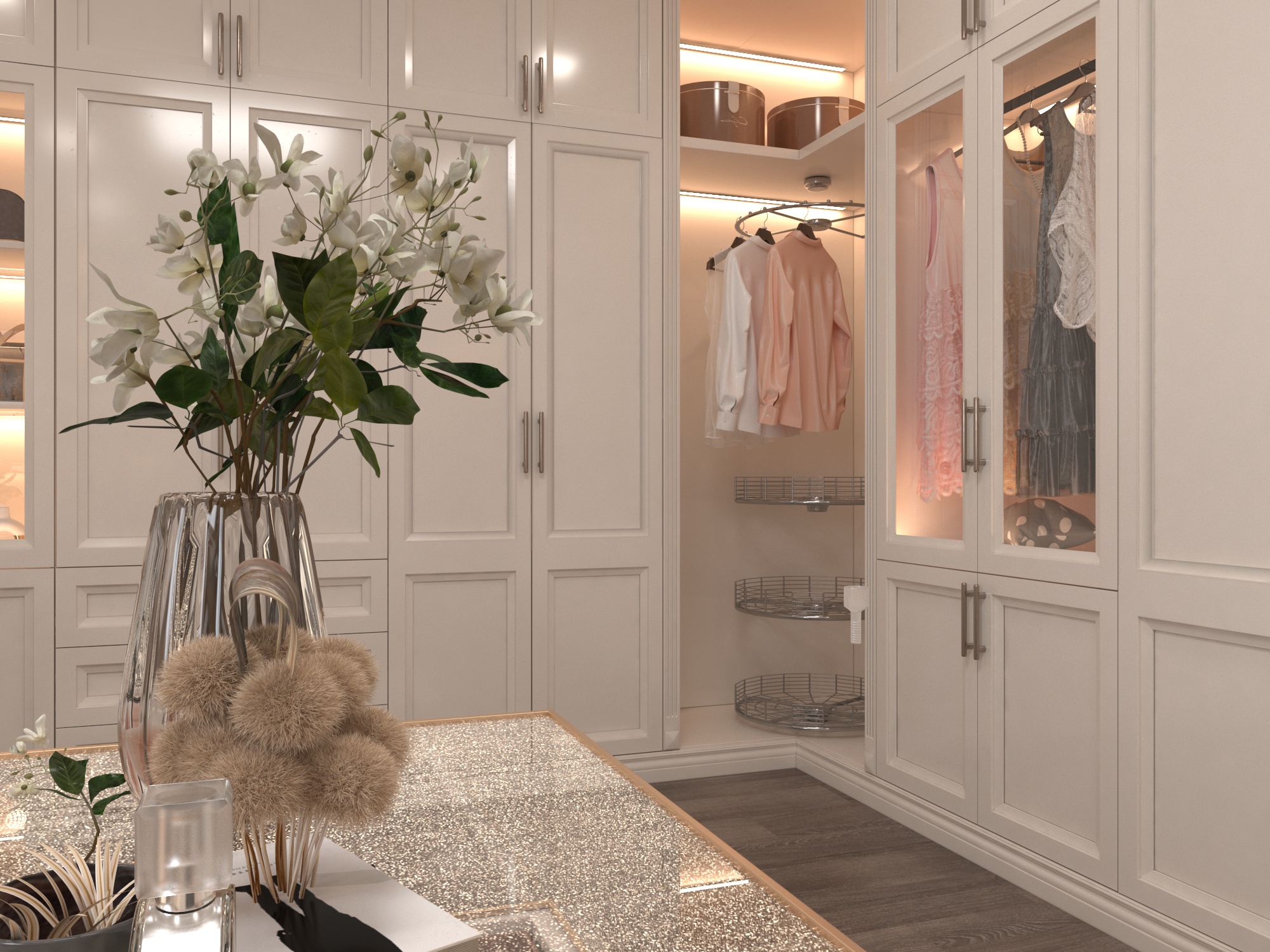 豪华更衣室设计丨Nada Abdalla-12