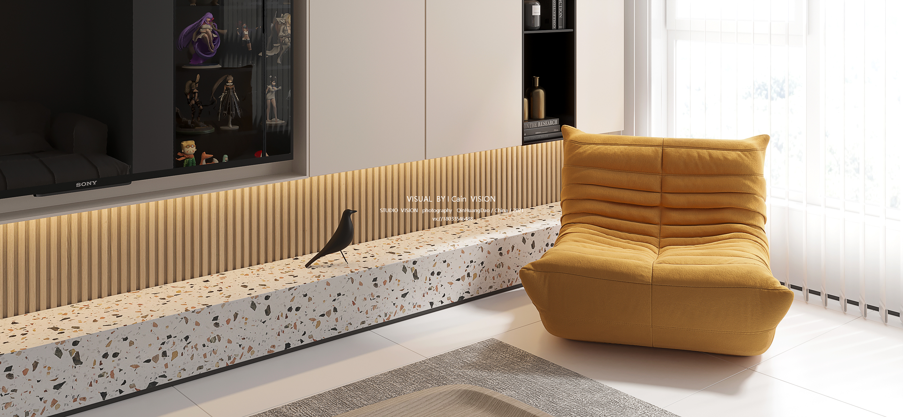 现代极简小户型空间设计丨INITIALSTUDIO-9