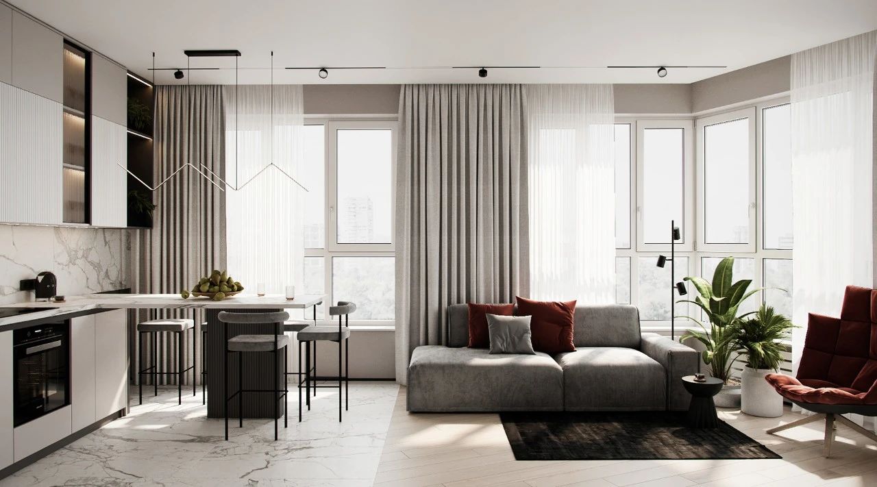 104㎡简约优雅公寓设计丨Bodes studio-0