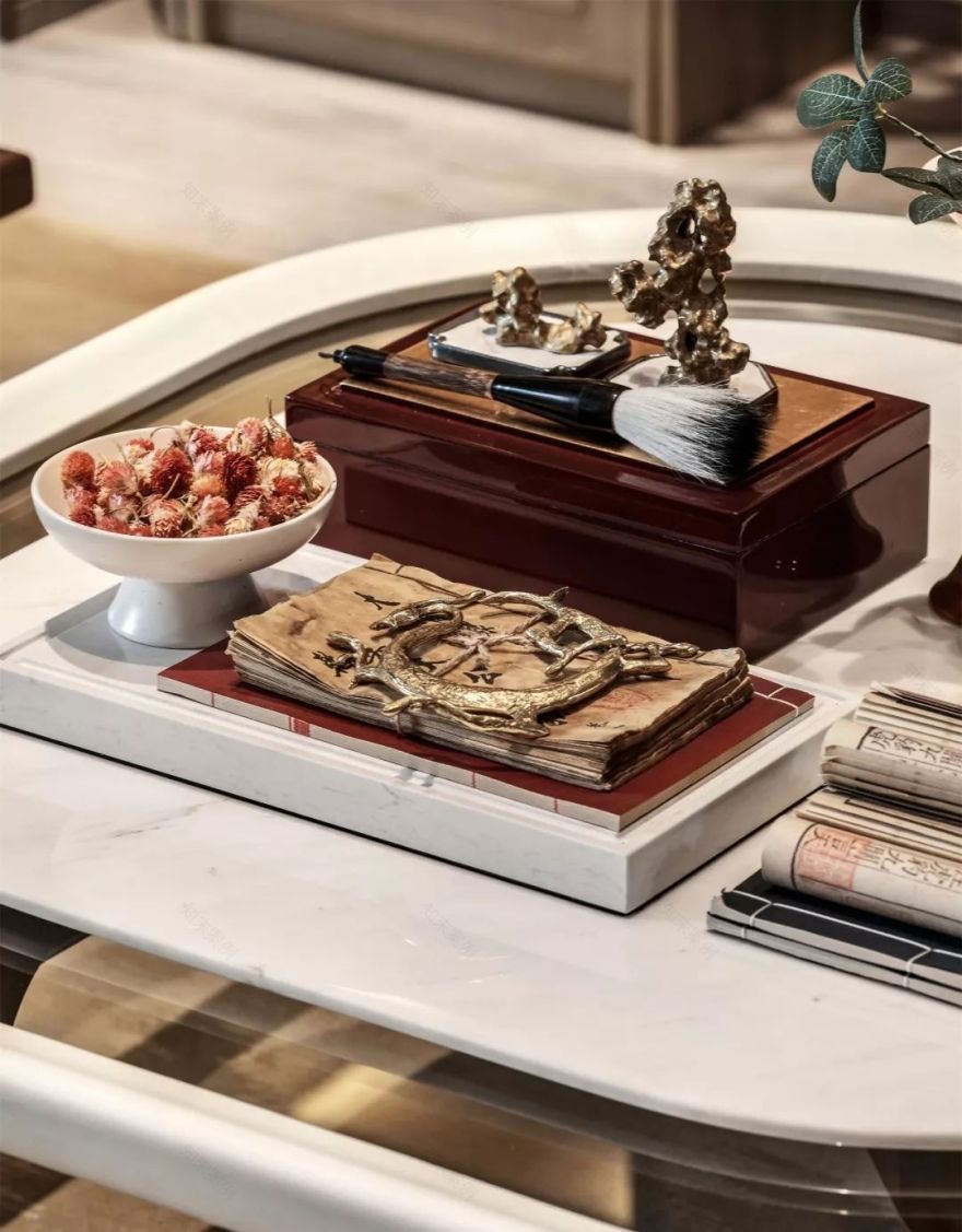 金螳螂新作 | 东方韵味别墅样板房 | 和谐、含蓄、时尚-15