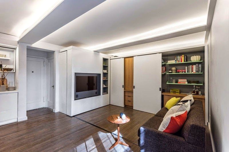 37 Square Meters Apartment With Moving Wall Design - Small House Decor-7