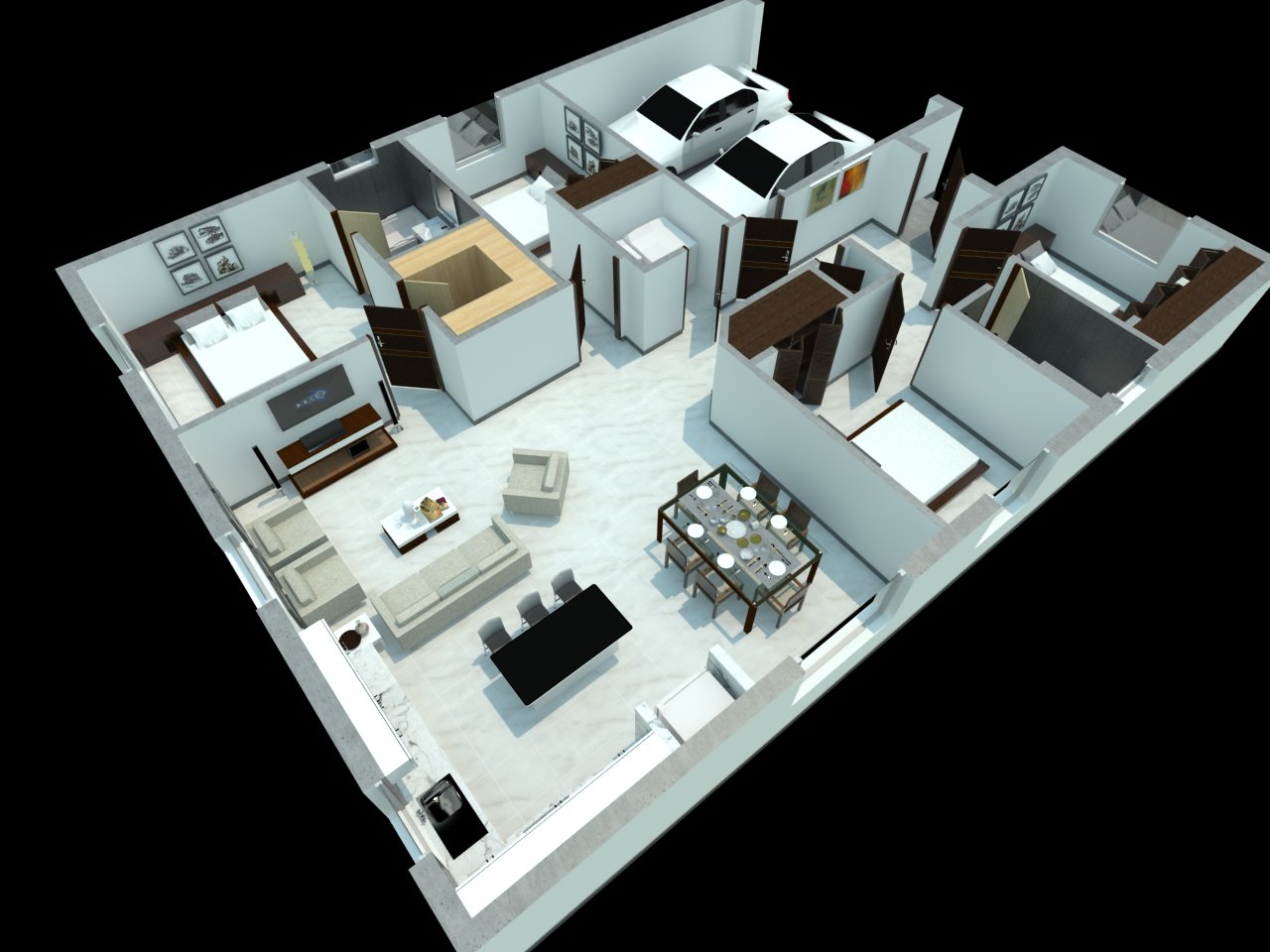 Planning,Desing & Modeling of a Residential House-3