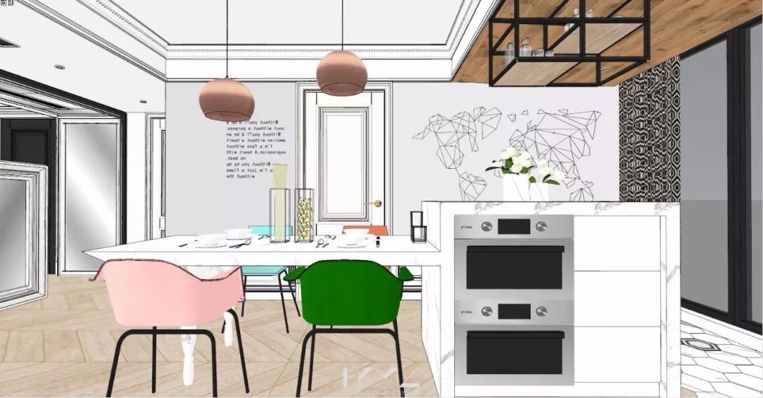 南京现代混搭风格客厅,360°旋转电视架酷炫登场-38