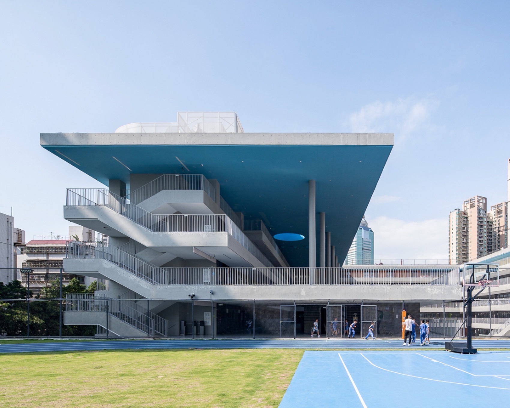 深圳福田绿洲小学丨中国深圳丨悉地国际东西影工作室-70