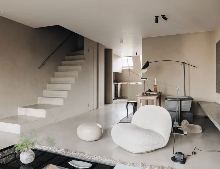 阿姆斯特丹运河公寓的自然极简设计-19