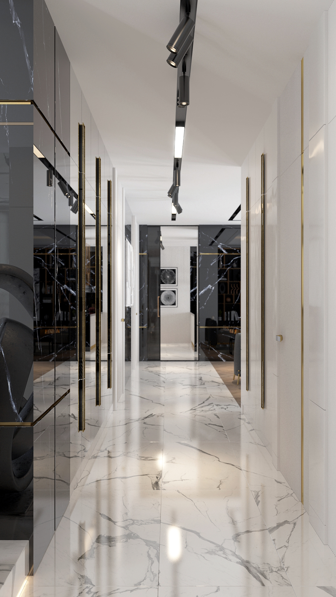 Black and white house-28