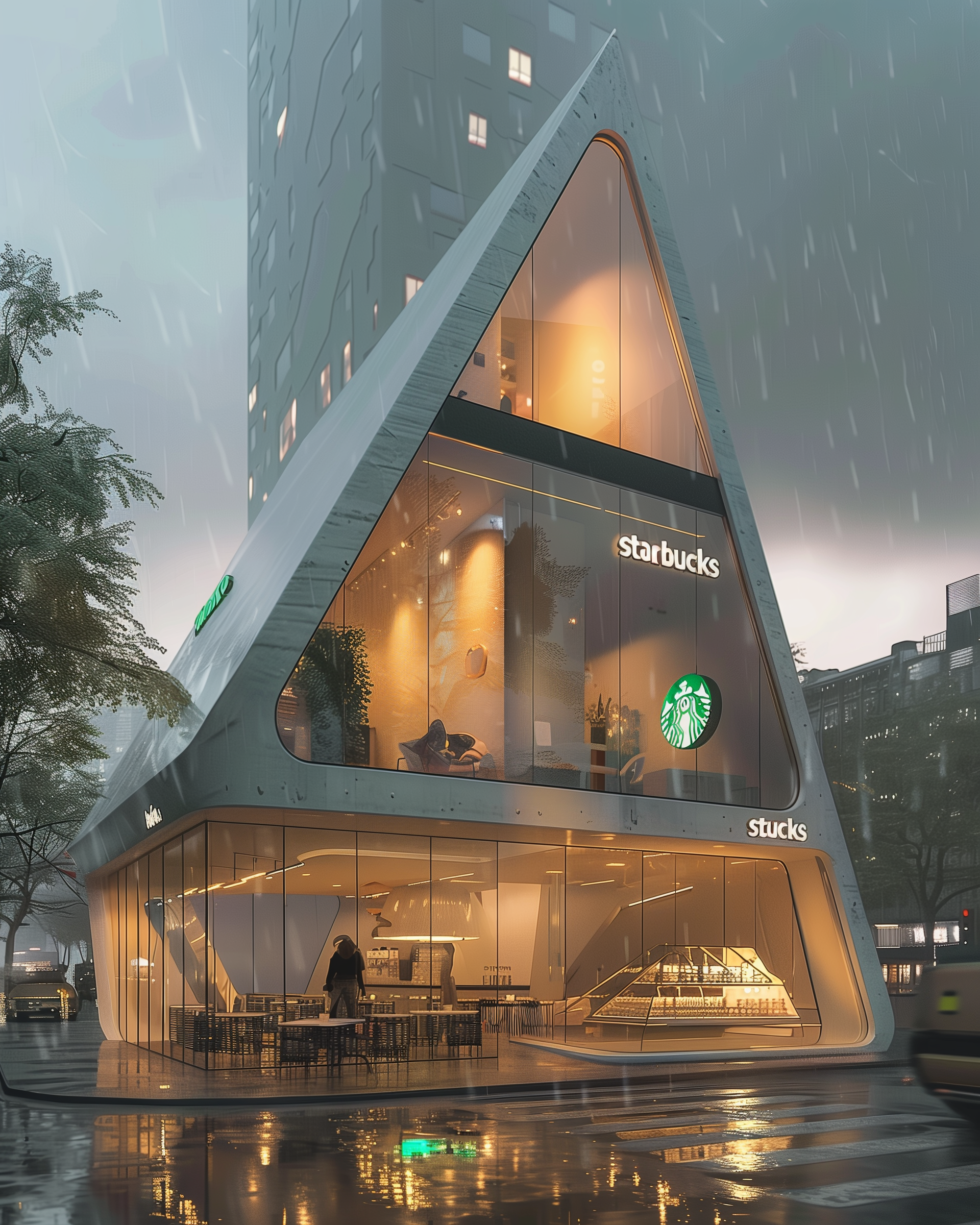 starbucks coffee shop branches design l Ai-5