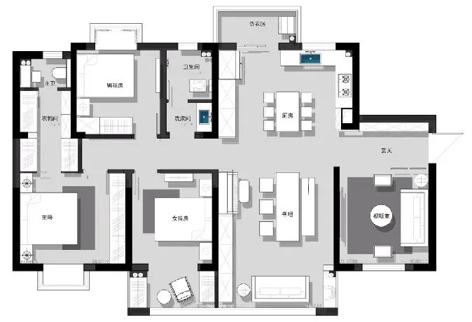 原木极简,去客厅化的温馨家居丨中国长沙丨周笙笙建筑装饰设计-2