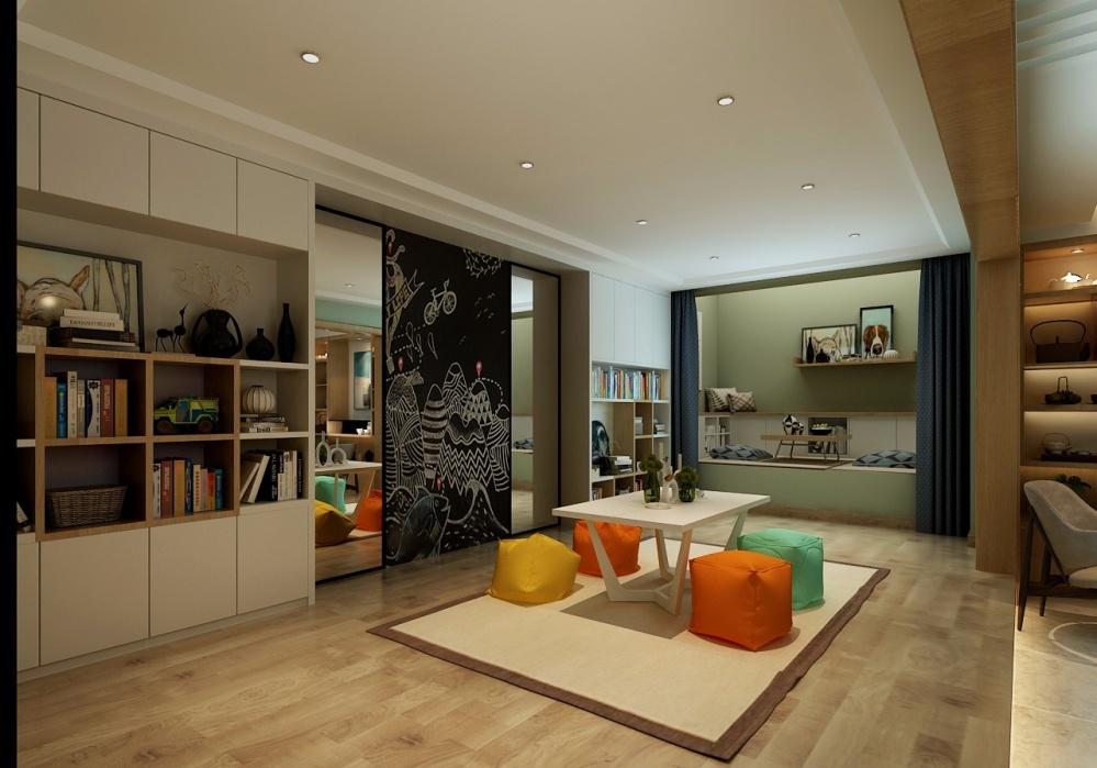 混搭风格跃层住宅设计-15