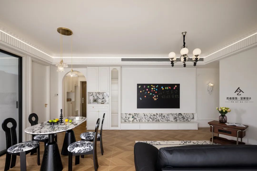 装饰.全案设计|现代小法式的宁静力量-40