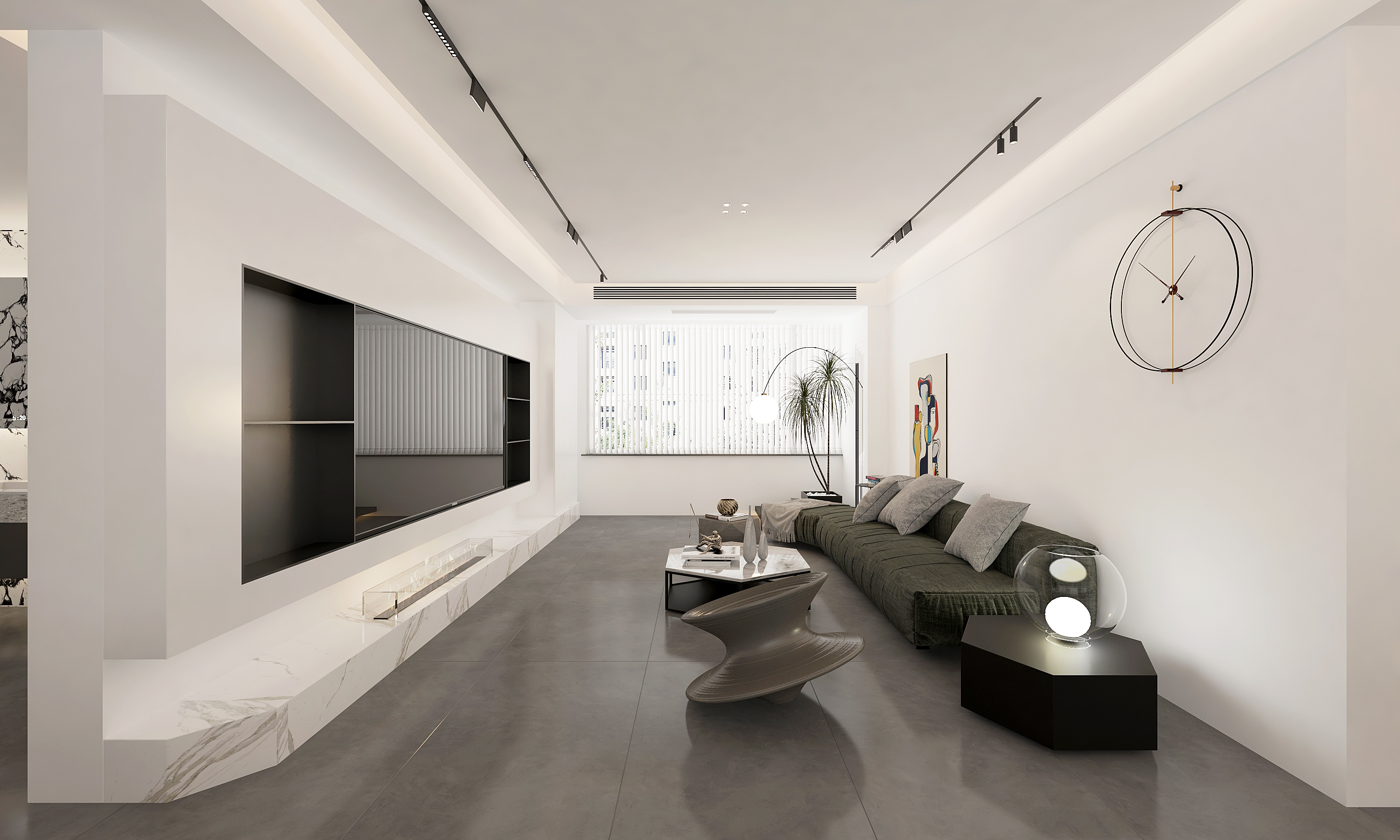 黑白灰极简家装///瀚正.御景城-6