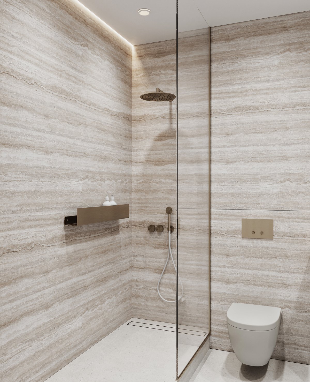 Warmgold TR 私人公寓设计丨俄罗斯莫斯科丨乌克兰 Anastasiya Zhigir 设计工作室-17