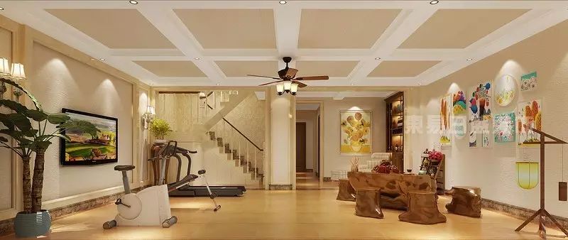 赏鉴 | 平湖龙湫湾450㎡简美风格效果图，静享惬意时光-45