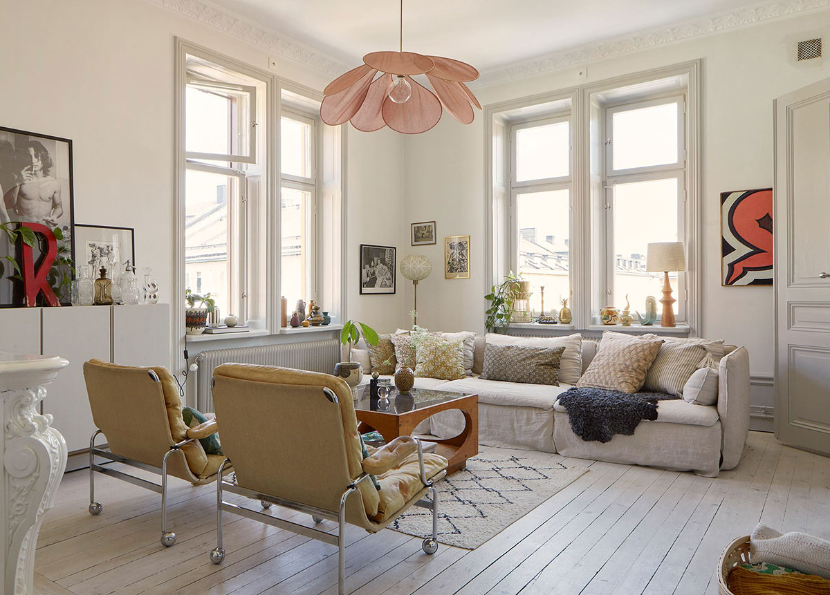 斯德哥尔摩历史中心，充满生活气息的公寓设计-1