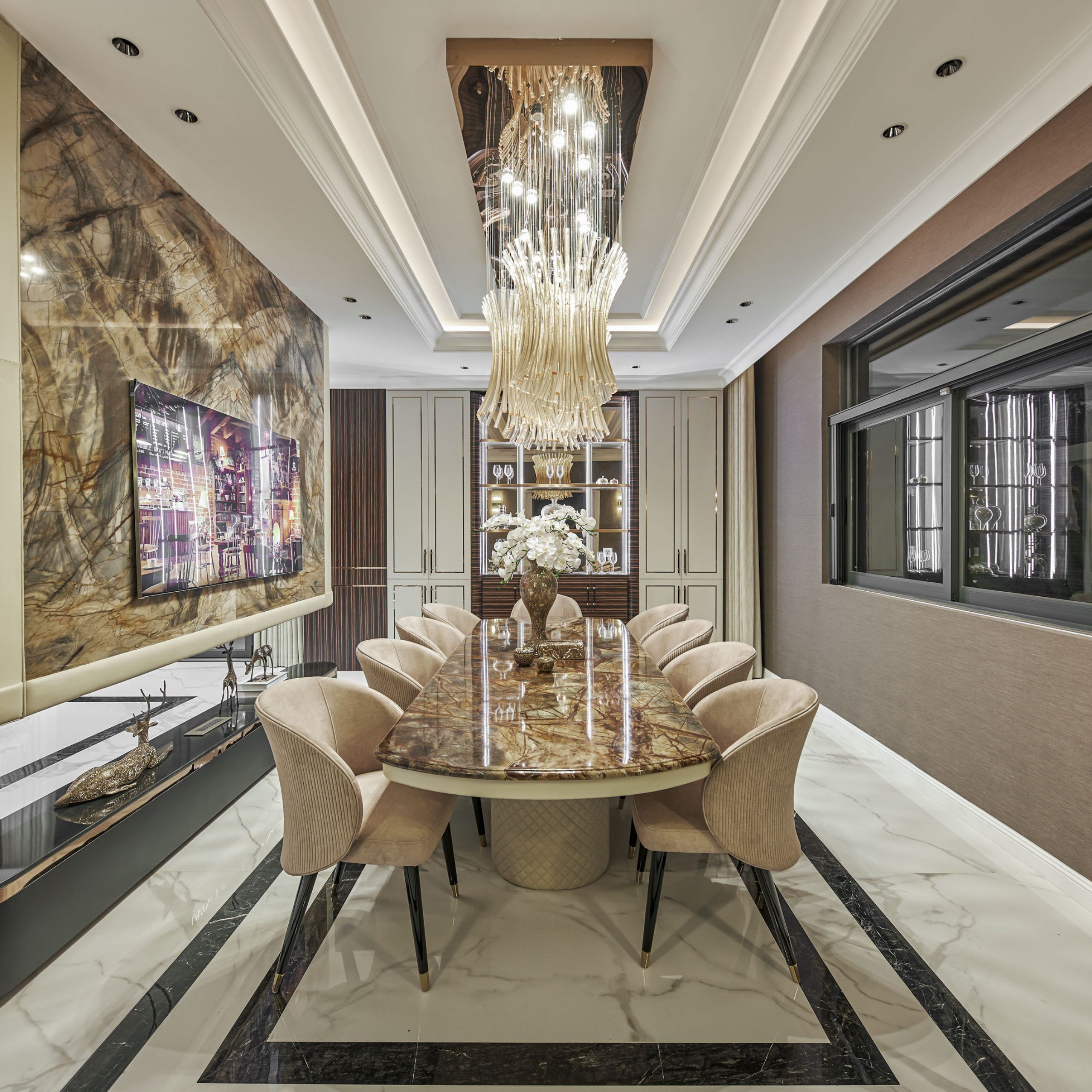 亚洲风格三层别墅设计,打造家庭温馨空间-127