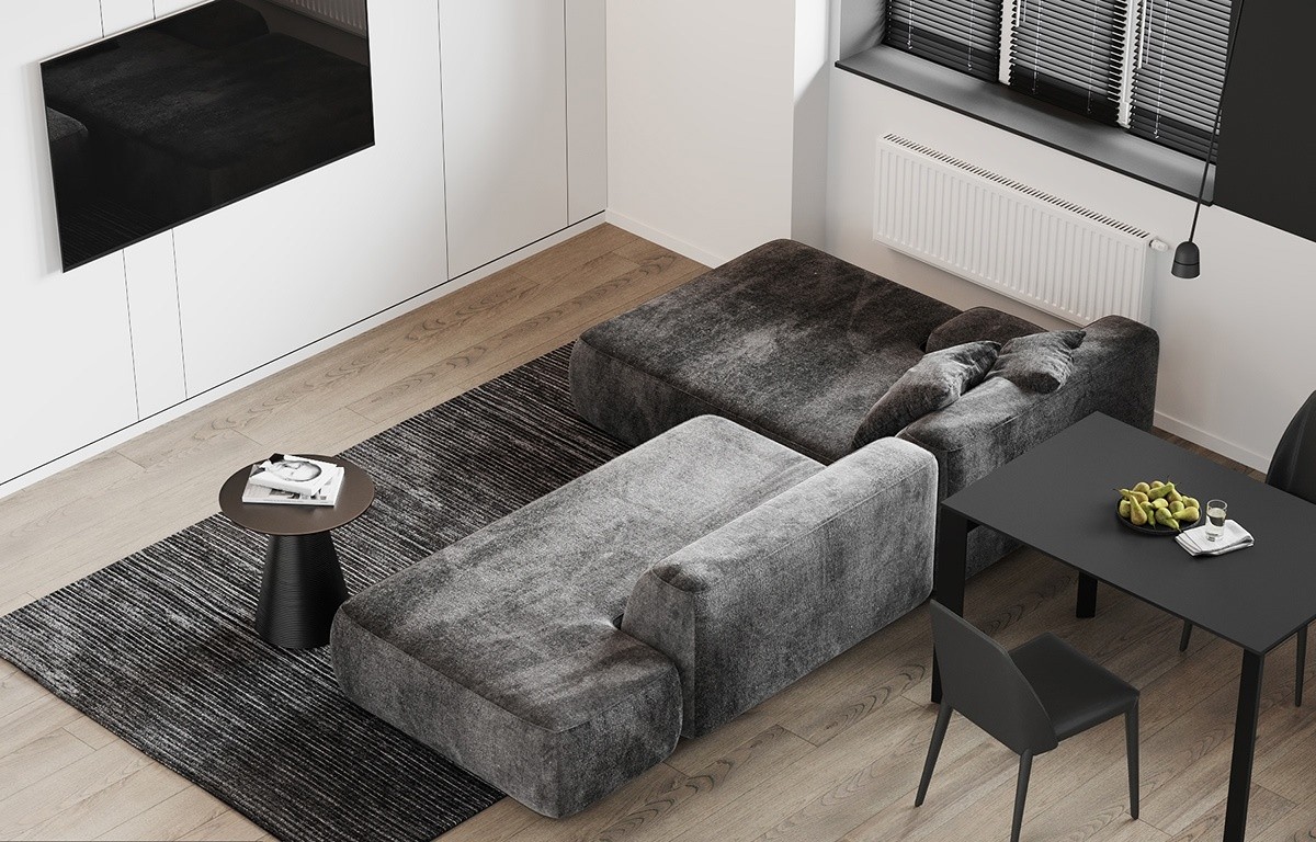 高级黑+简洁白的住宅设计--高级有范儿-6