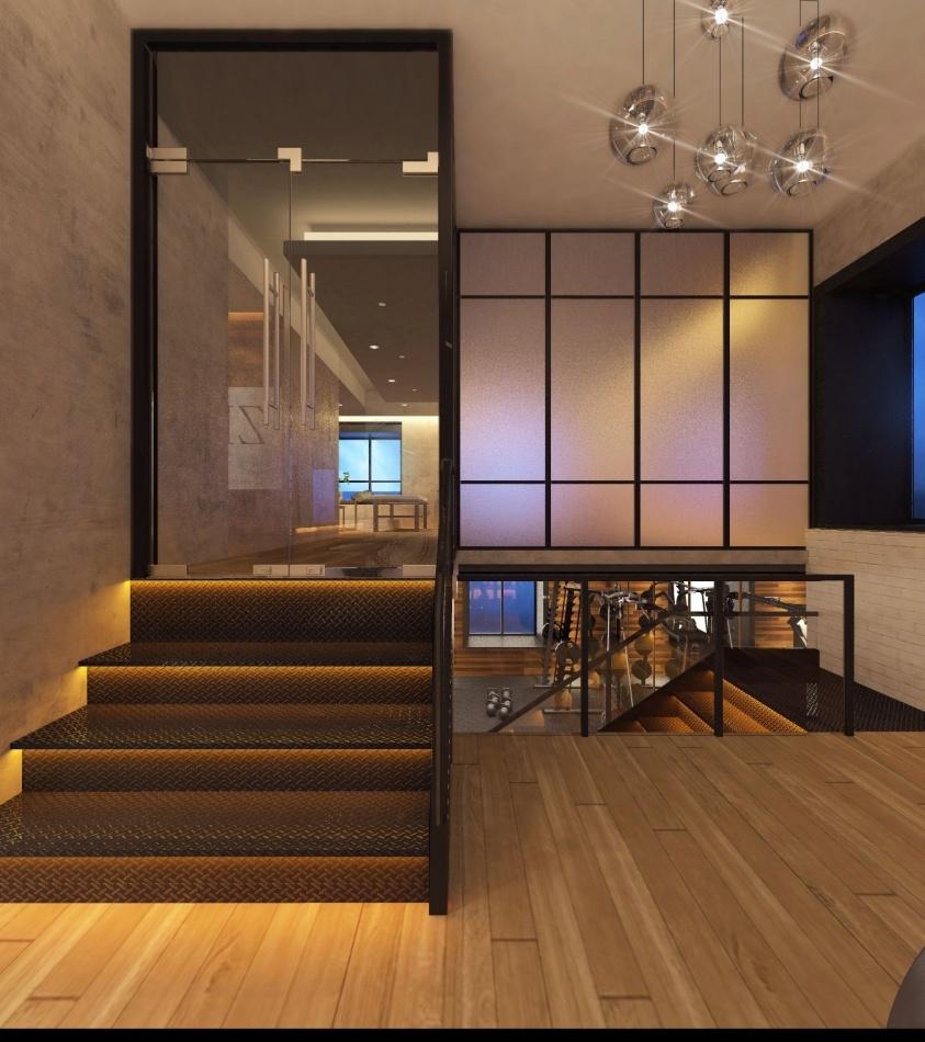 
现代艺术工业会所风健身工作室 -4