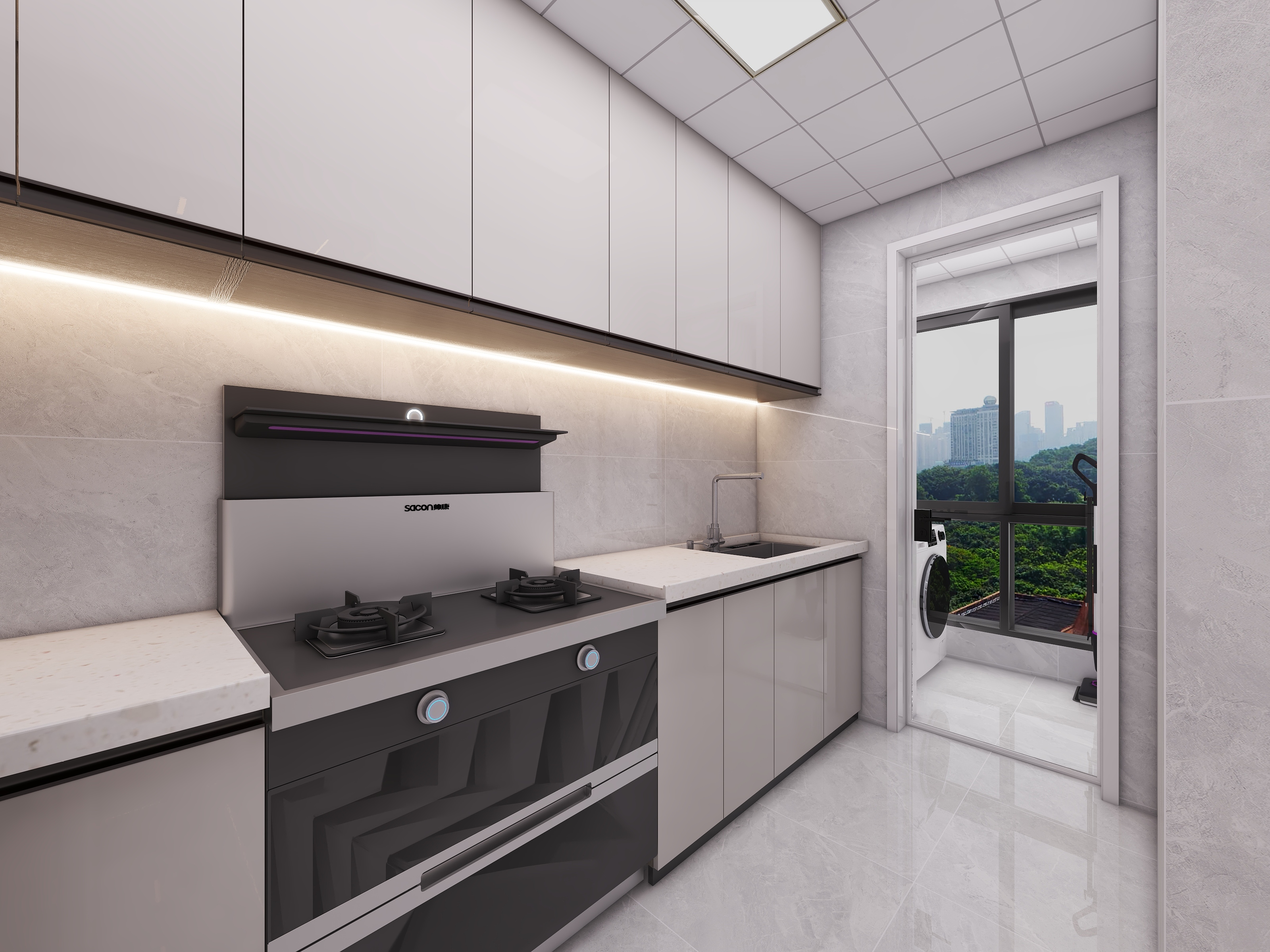 四川成都新津五峰安置房（71平方现代简约两居室）-48