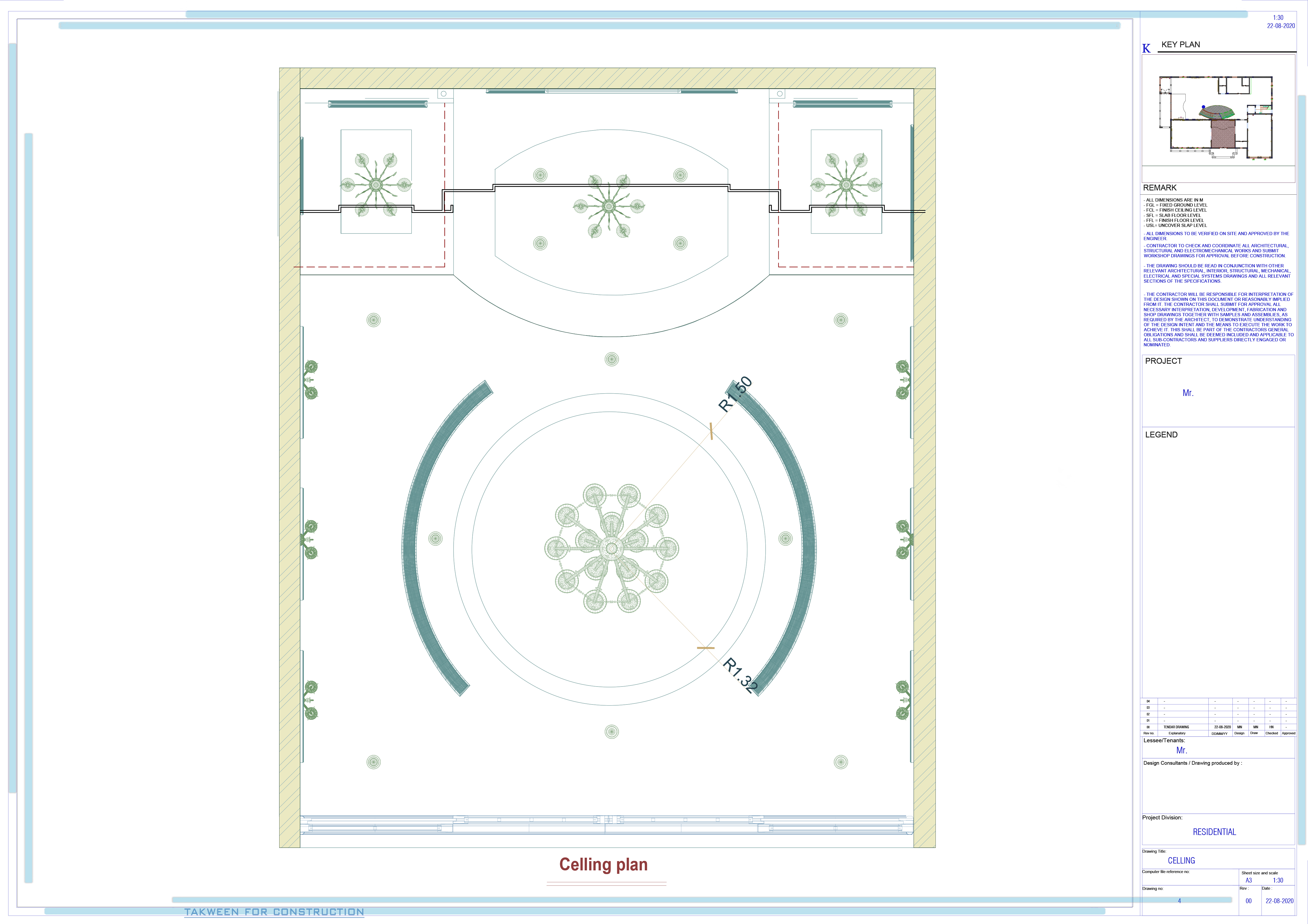 Working Drawings For Villa Entrance ...-3