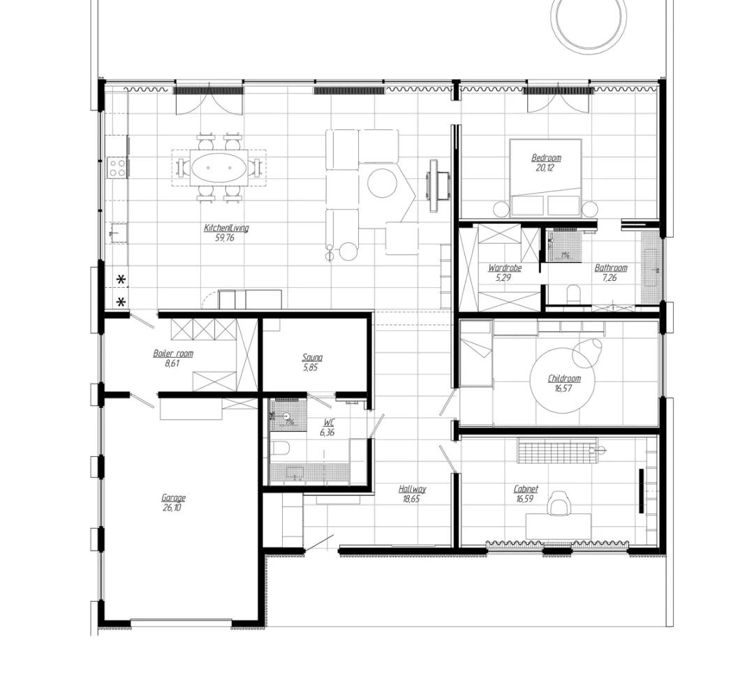 ZROBYM architects--高级黑住宅，墙面这样设计更有质感174㎡-5